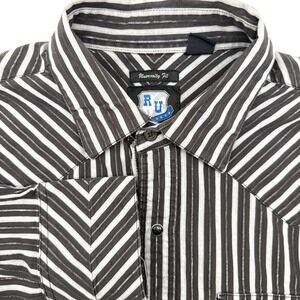 Resistol University Fit Mens Rodeo XL Western Pearl Snap Long Sleeve Cowboy